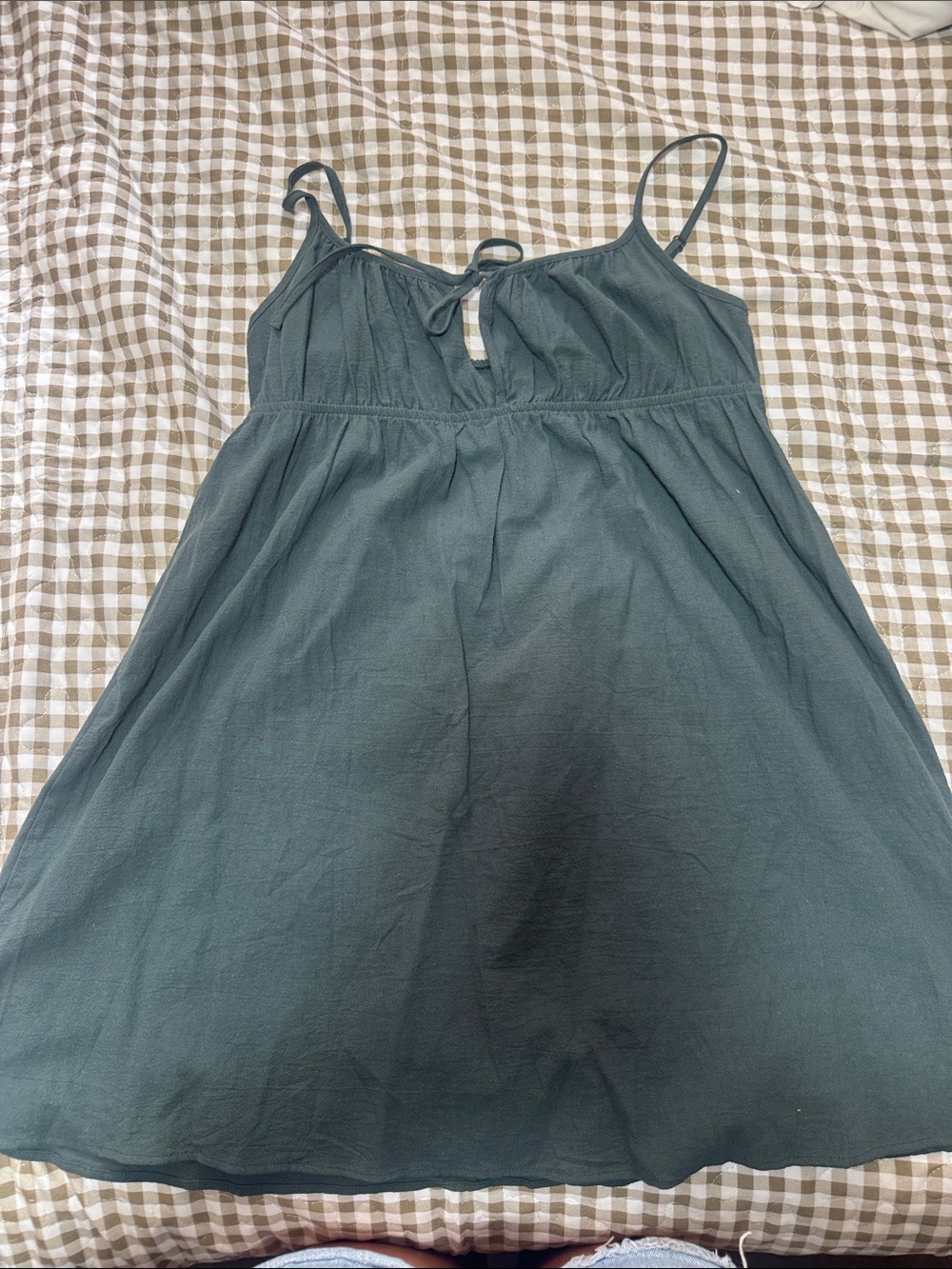 Dark Teal Spaghetti Strap Sundress